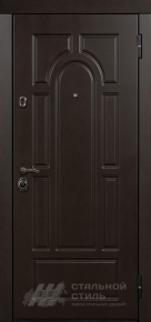Входная дверь в квартиру (коричневый цвет) с отделкой МДФ RAL - фото