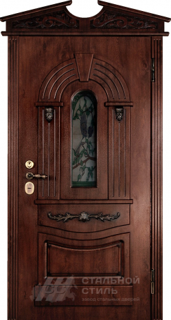 Дверь «Парадная дверь №392» c отделкой Массив дуба